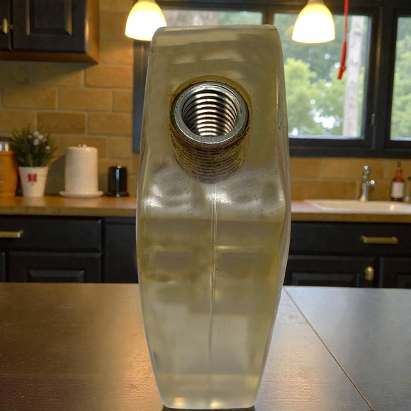 Vintage JAGERMEISTER West Germany Imported Threaded Tap Handle Dispenser Lucite - Picture 6 of 7